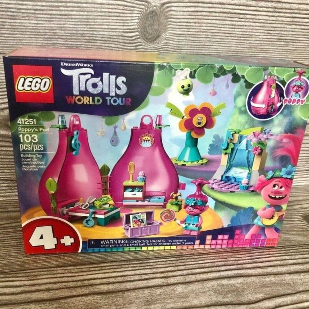 LEGO Trolls World Tour Poppy’s Pod 41251 Playhouse Building Kit with Poppy - Picture 3 of 6